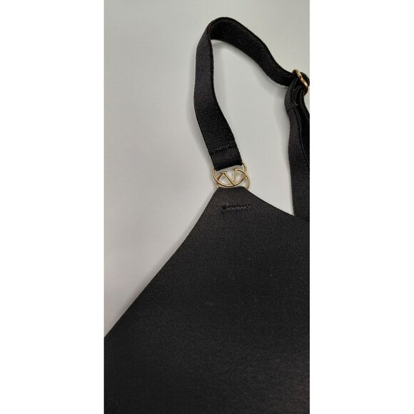 Victorias Secret Push-Up Bra Set 34D Black & Green Adjustable Straps - Picture 3 of 10